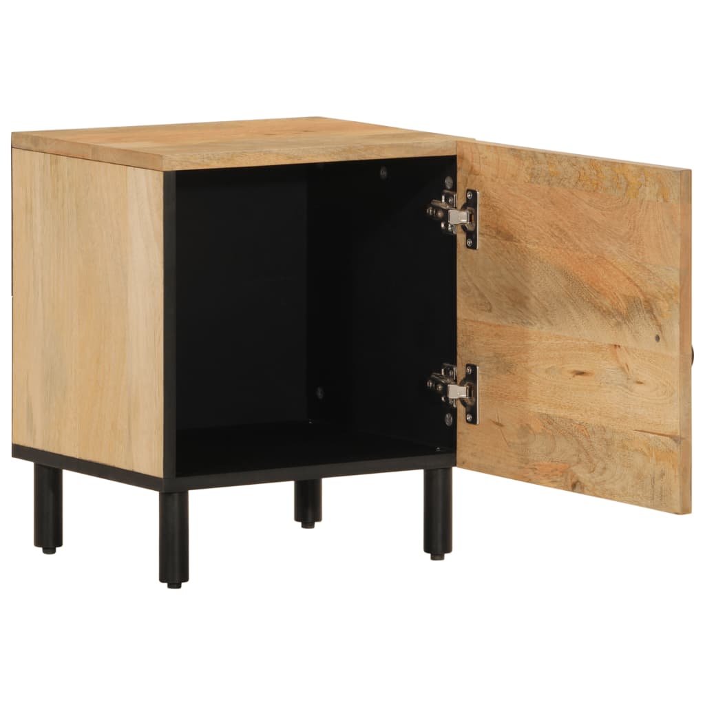 Mesa de cabeceira 40x33x46 cm madeira de mangueira maciça