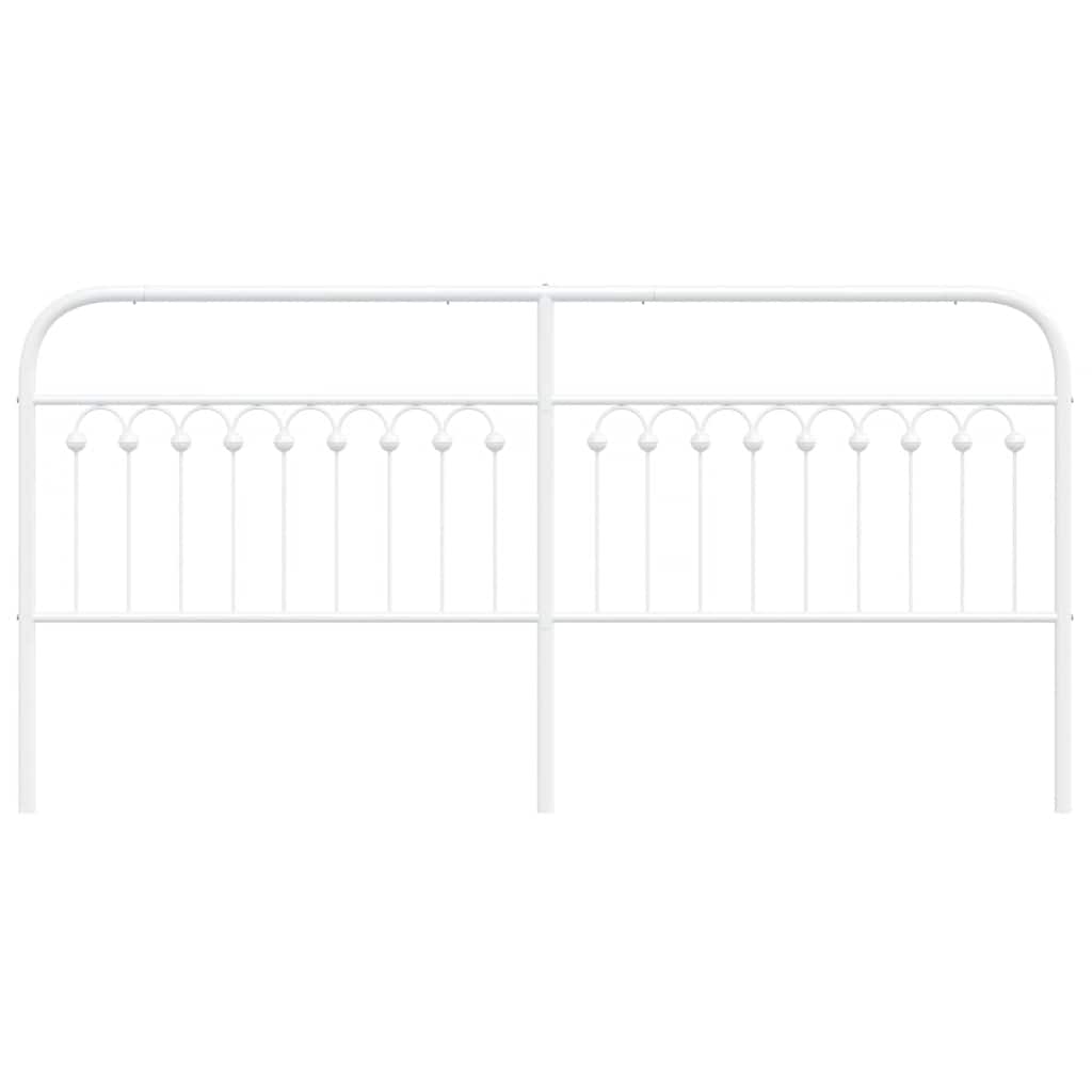 Cabeceira de substituição 193 cm metal branco