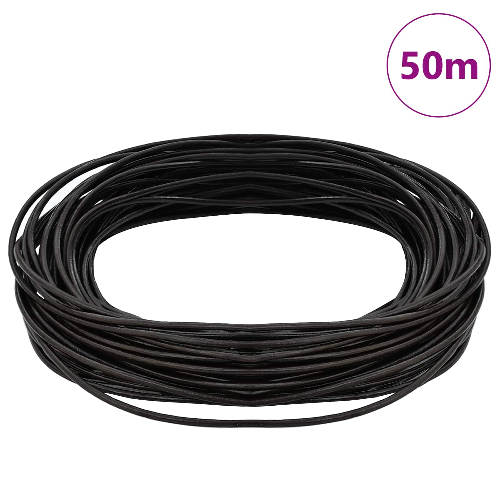 Corda de couro marrom escuro ø1,5 mm x 50 m couro