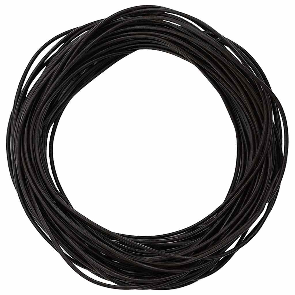 Corda de couro marrom escuro ø1,5 mm x 50 m couro