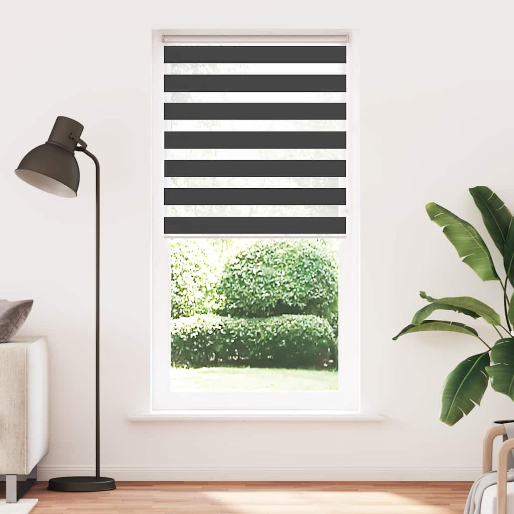 Cortina de zebra 115x200 cm largura do tecido 110,9cm poliéster