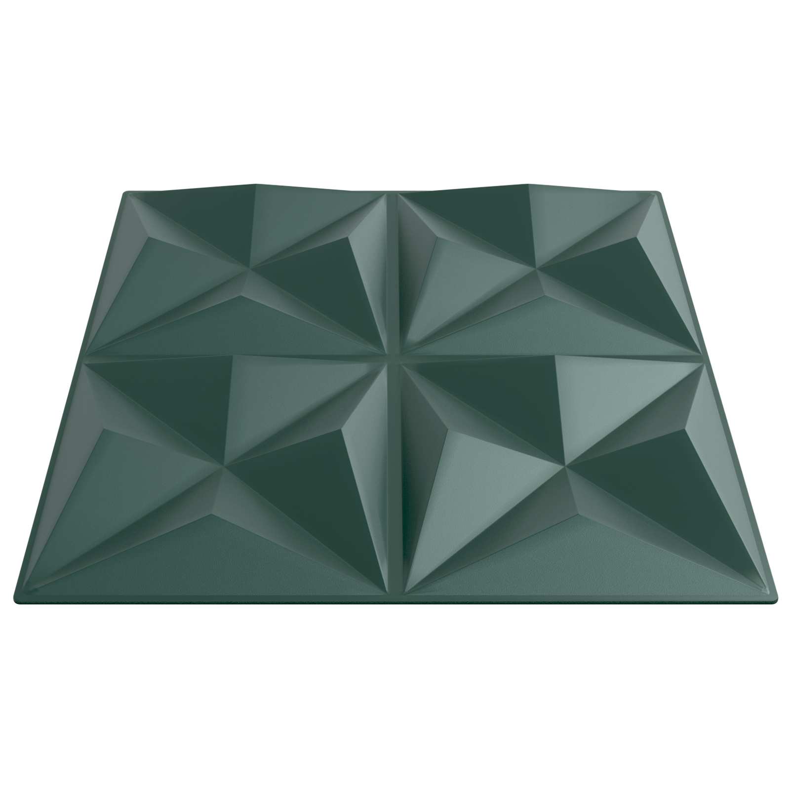 Painéis de parede 48 unid. 50 x 50 cm verde origami espuma xps