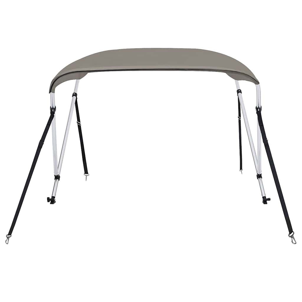 Toldo de 2 arcos bimini 150x120x110 cm cinzento