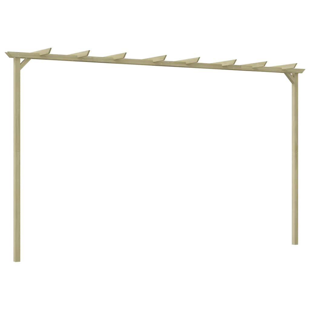 Pérgola de jardim madeira de pinho impregnada 360x200x60 cm