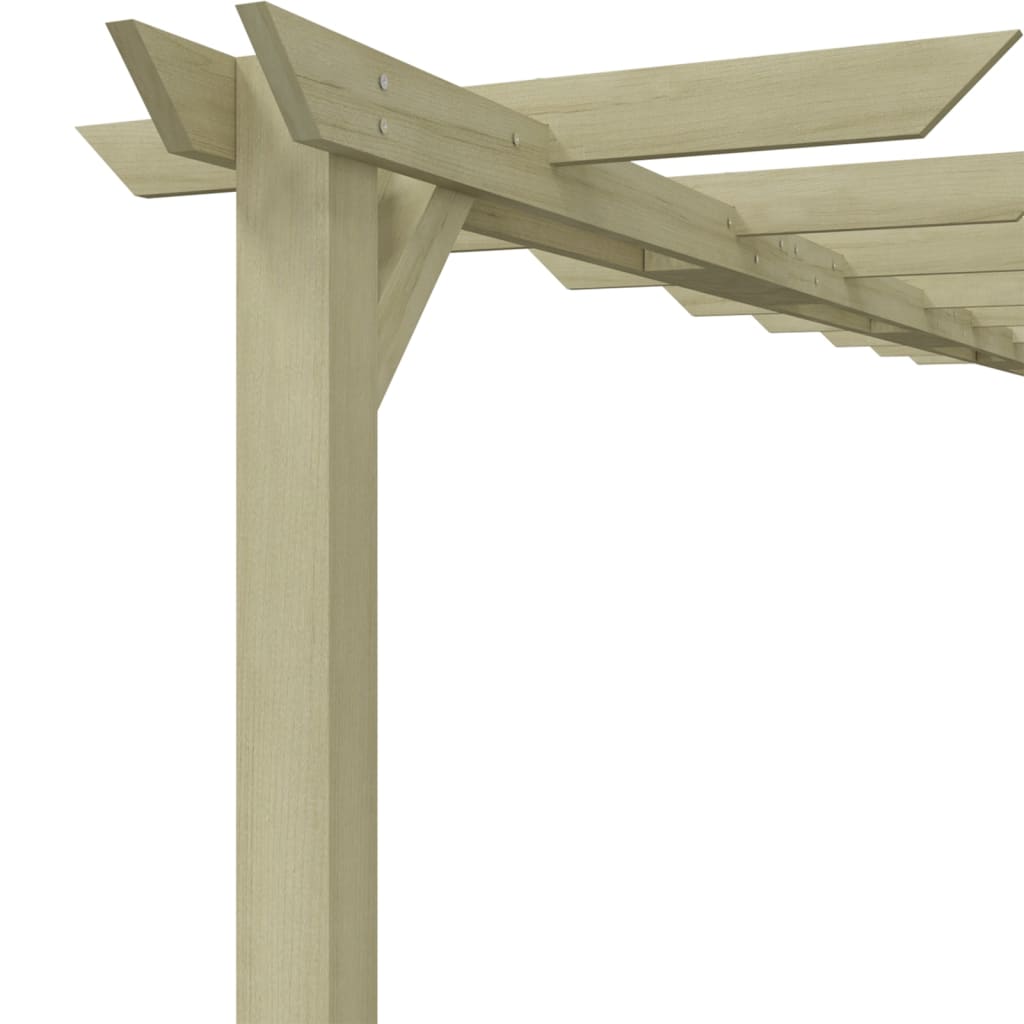 Pérgola de jardim madeira de pinho impregnada 360x200x60 cm
