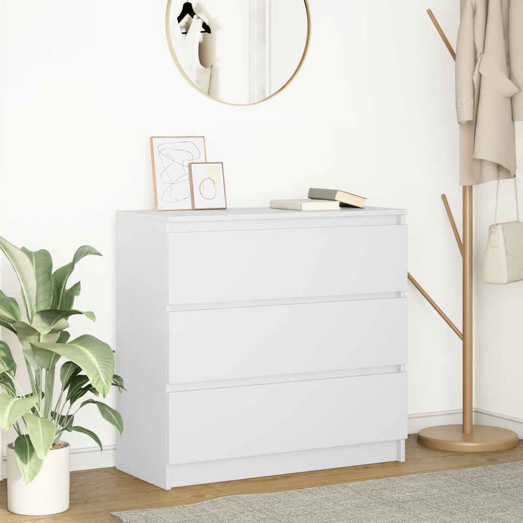 Aparador 80x35x76 cm derivados de madeira branco