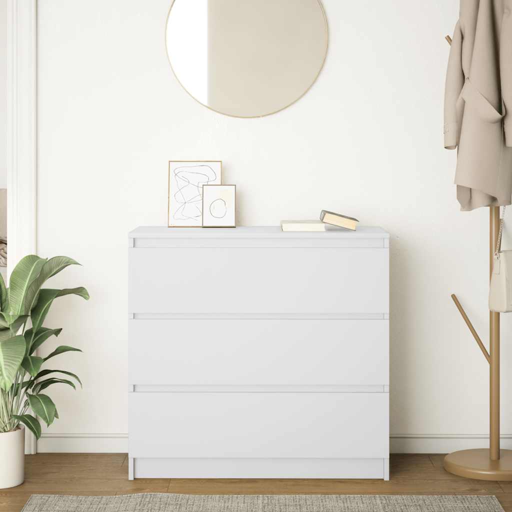 Aparador 80x35x76 cm derivados de madeira branco