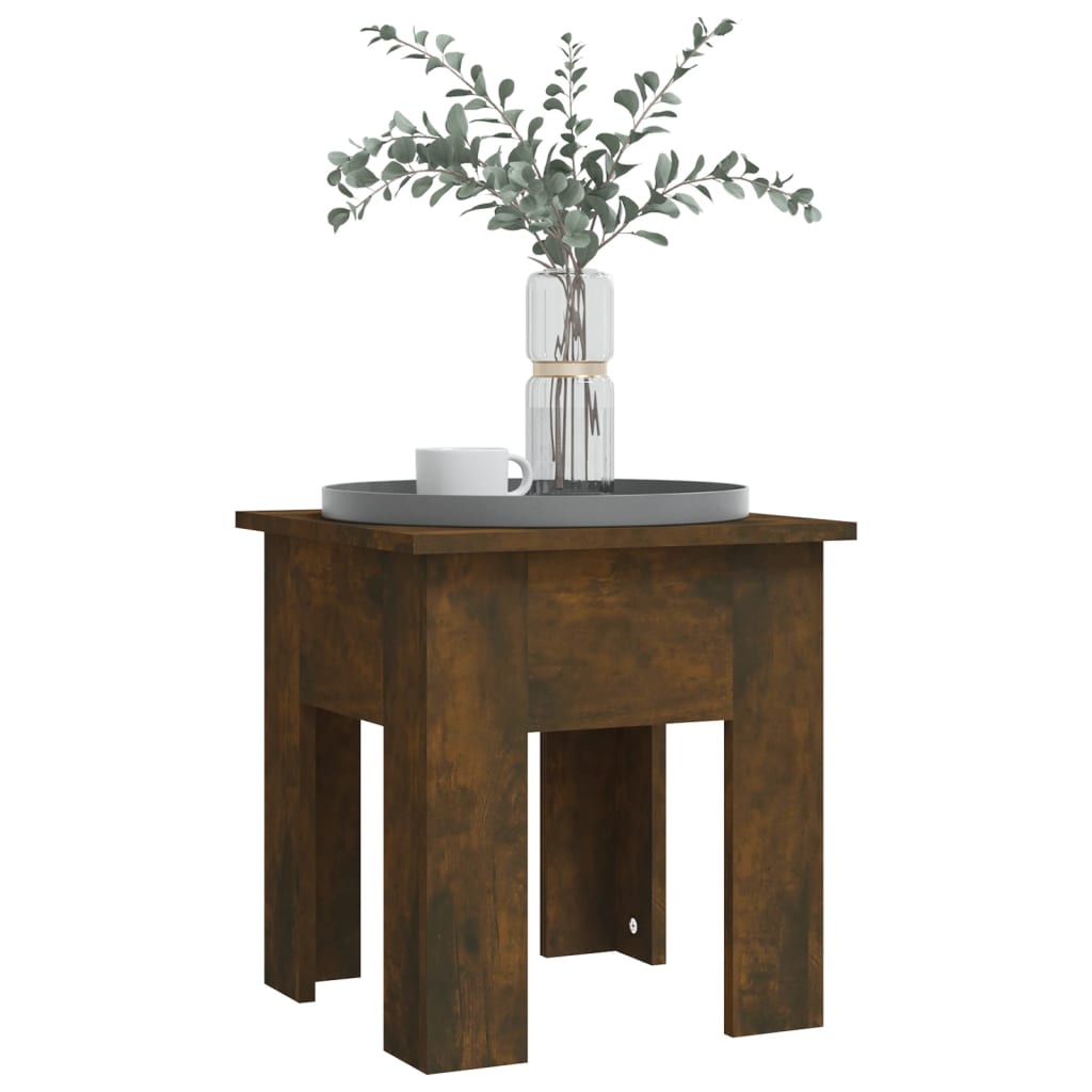 Mesa de centro 40x40x42 aglomerado cor carvalho fumado
