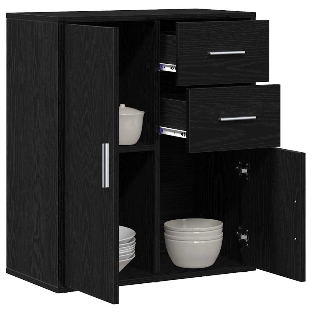Buffet carvalho preto 60 x 31 x 70 cm derivados de madeira