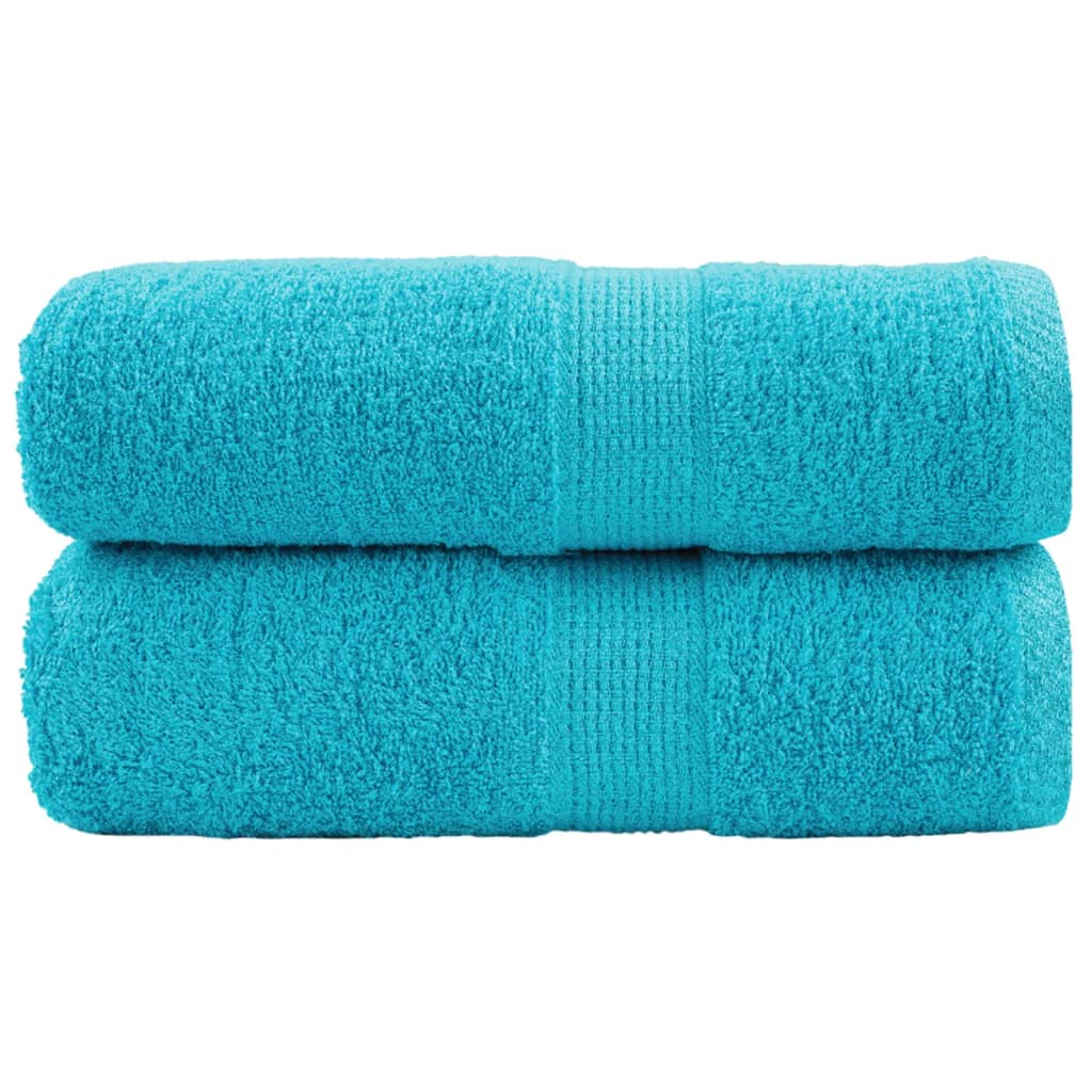 Toalhas de rosto premium solund 2 peças turquesa 30x30 cm 600 g/m²