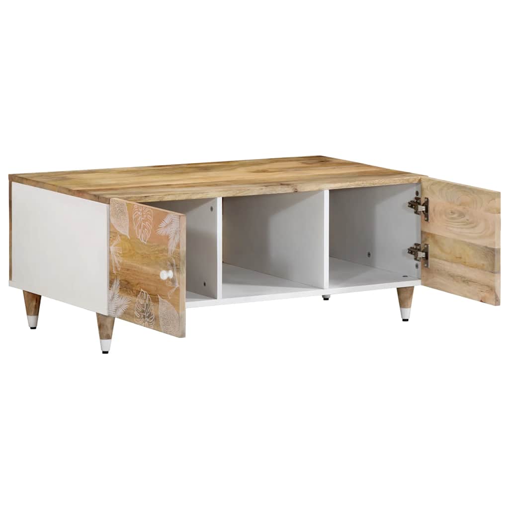 Mesa de centro 100x54x40 cm madeira de mangueira maciça