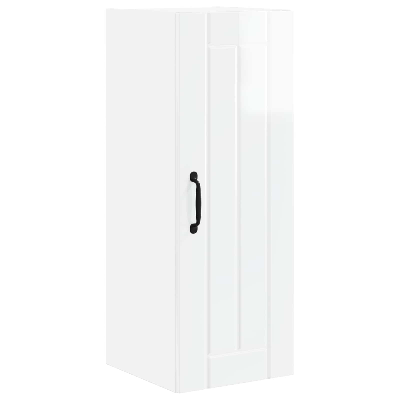 Armário de parede lucca branco brilhante 30 x 31 x 80 cm