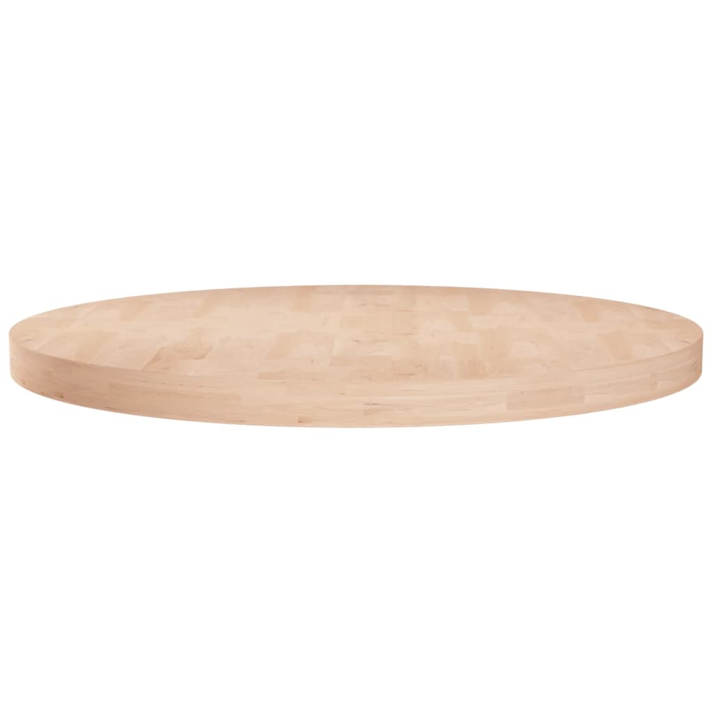Tampo de mesa redondoø70x4 cm carvalho maciço não tratado