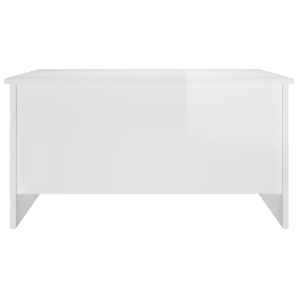 Vidaxlmesa decentro80x55,5x41,5cm madeira processada branco brilhante