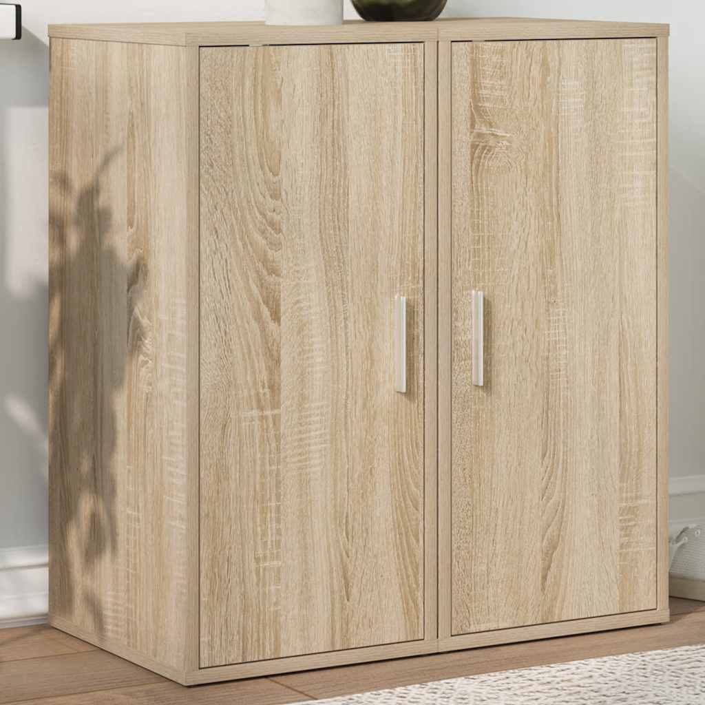 Sapateiras 2 pcs 32x35x70 cm contraplacado cor carvalho sonoma
