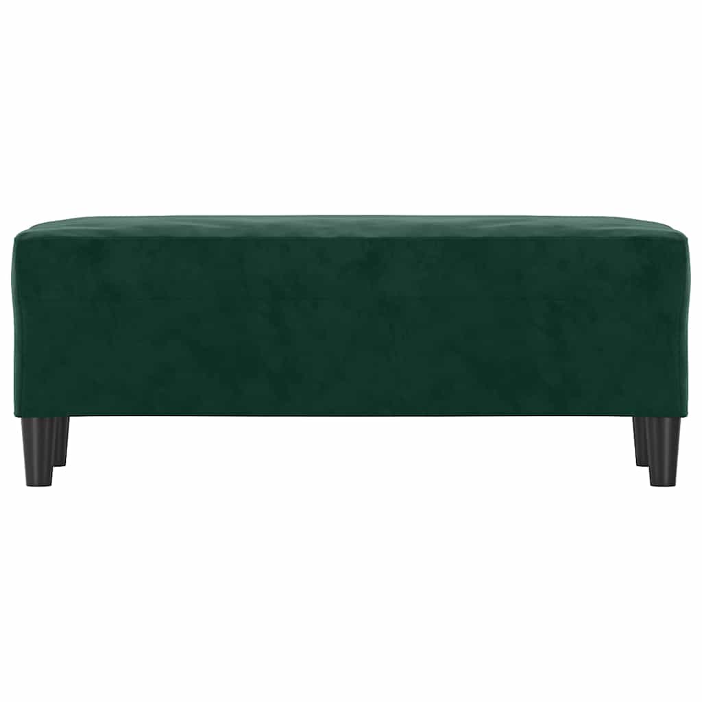 Banco 100x35x41 cm veludo verde-escuro