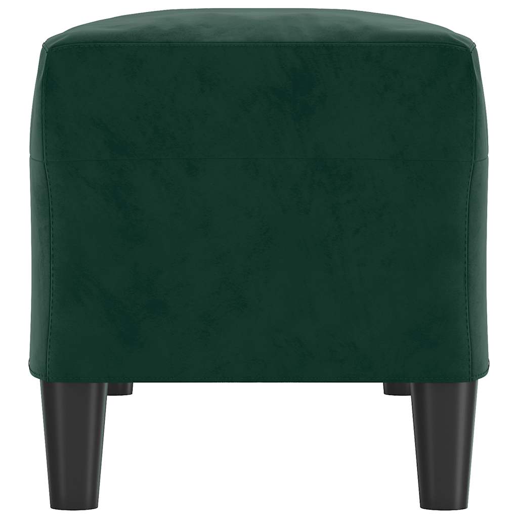 Banco 100x35x41 cm veludo verde-escuro