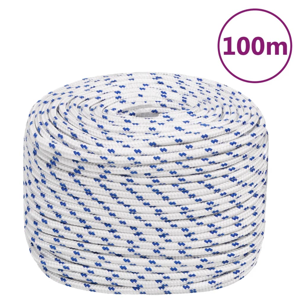 Corda de barco 10 mm 100 m polipropileno branco