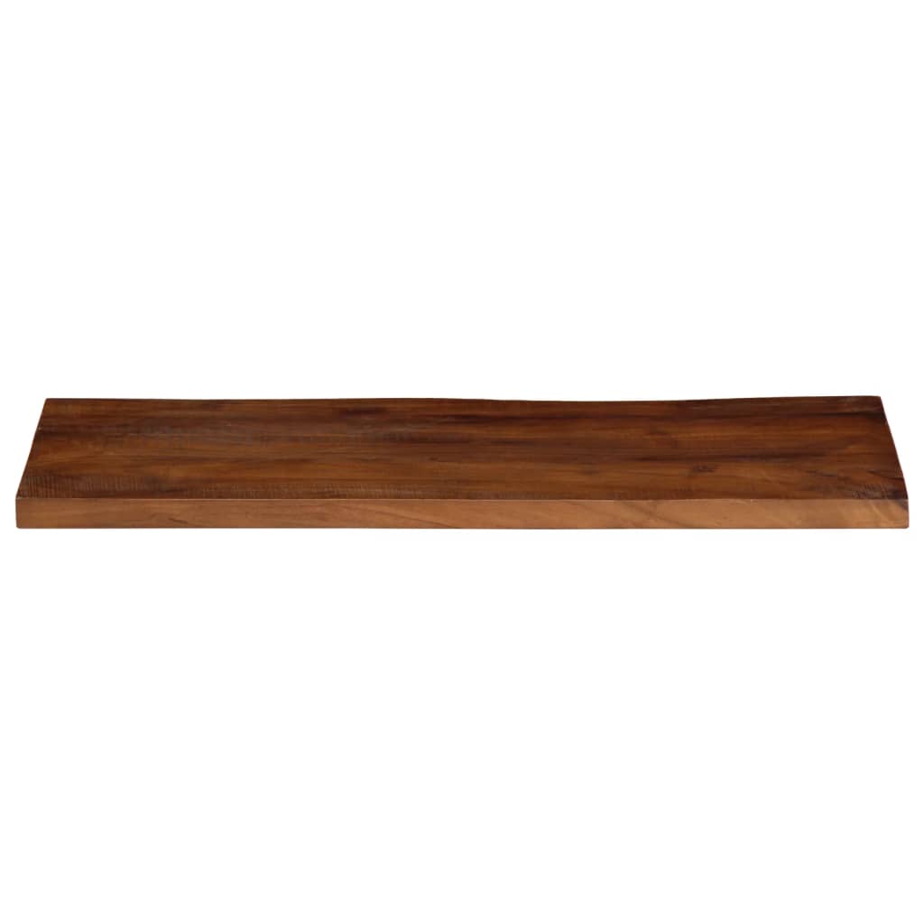 Tampo de mesa retangular 90x20x3,8 cm madeira recuperada maciça