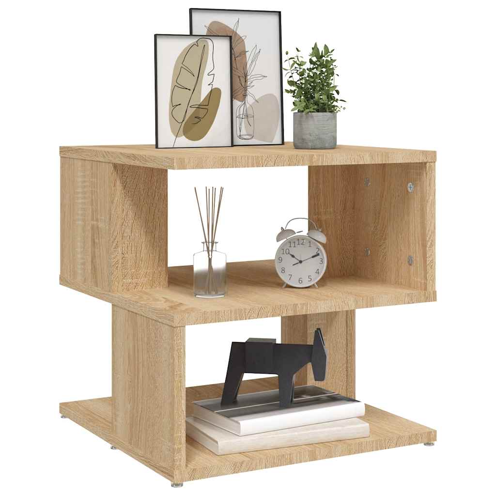 Mesa de apoio 40x40x40 cm contraplacado cor carvalho sonoma