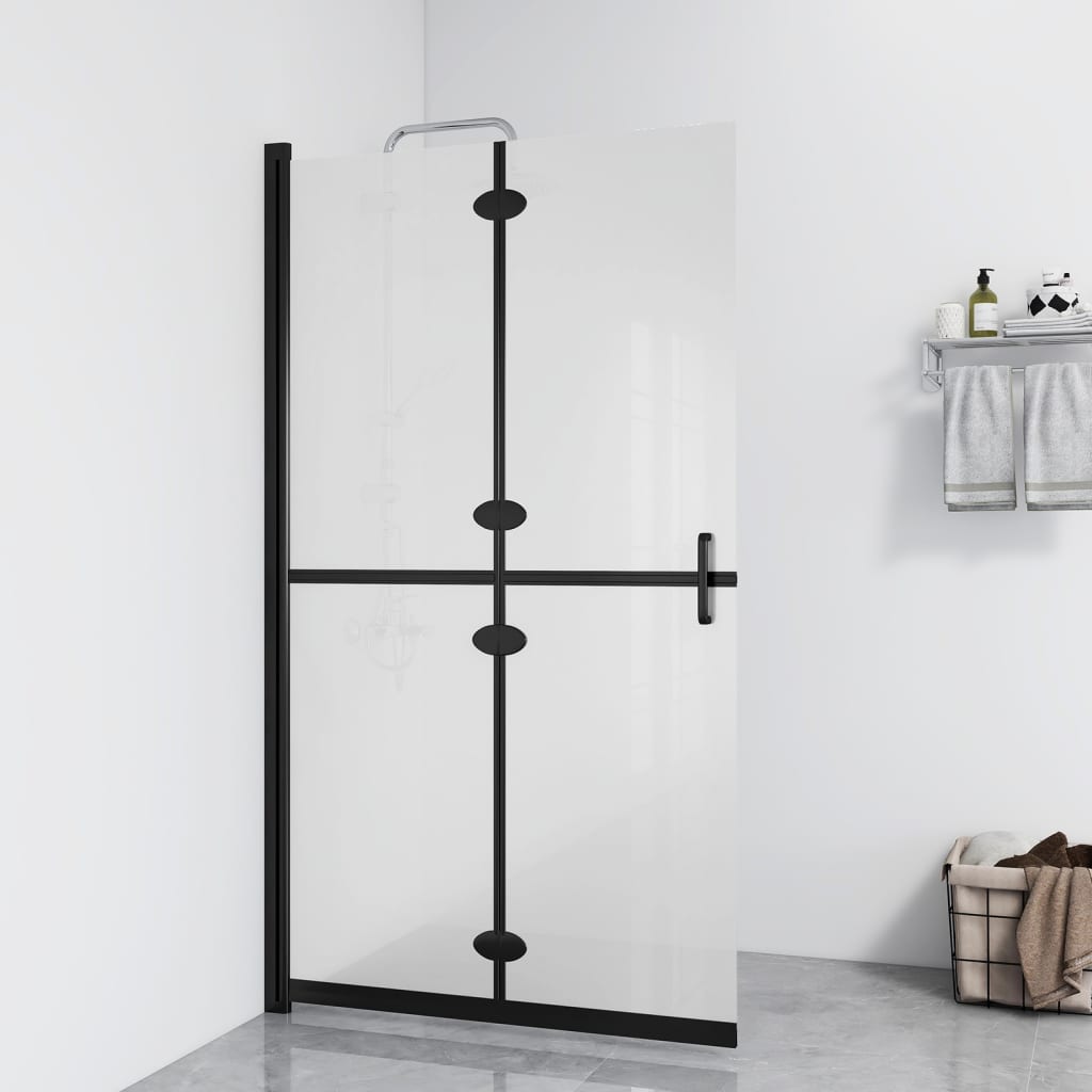 Divisória chuveiro dobrável 80x190 cm vidro fosco esg