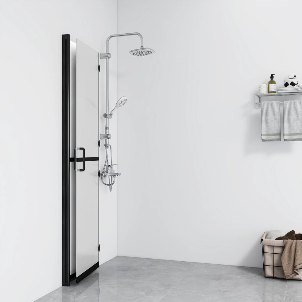 Divisória chuveiro dobrável 80x190 cm vidro fosco esg