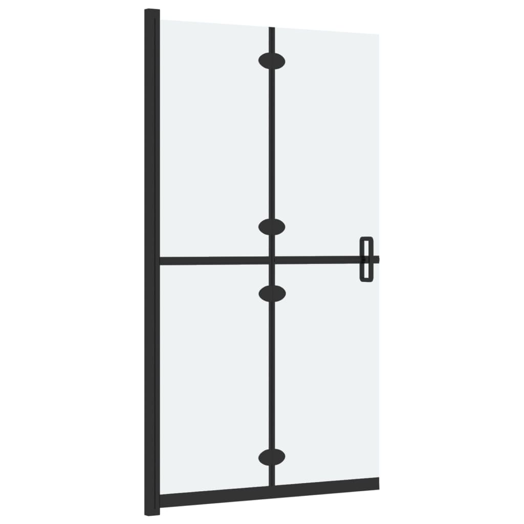 Divisória chuveiro dobrável 80x190 cm vidro fosco esg
