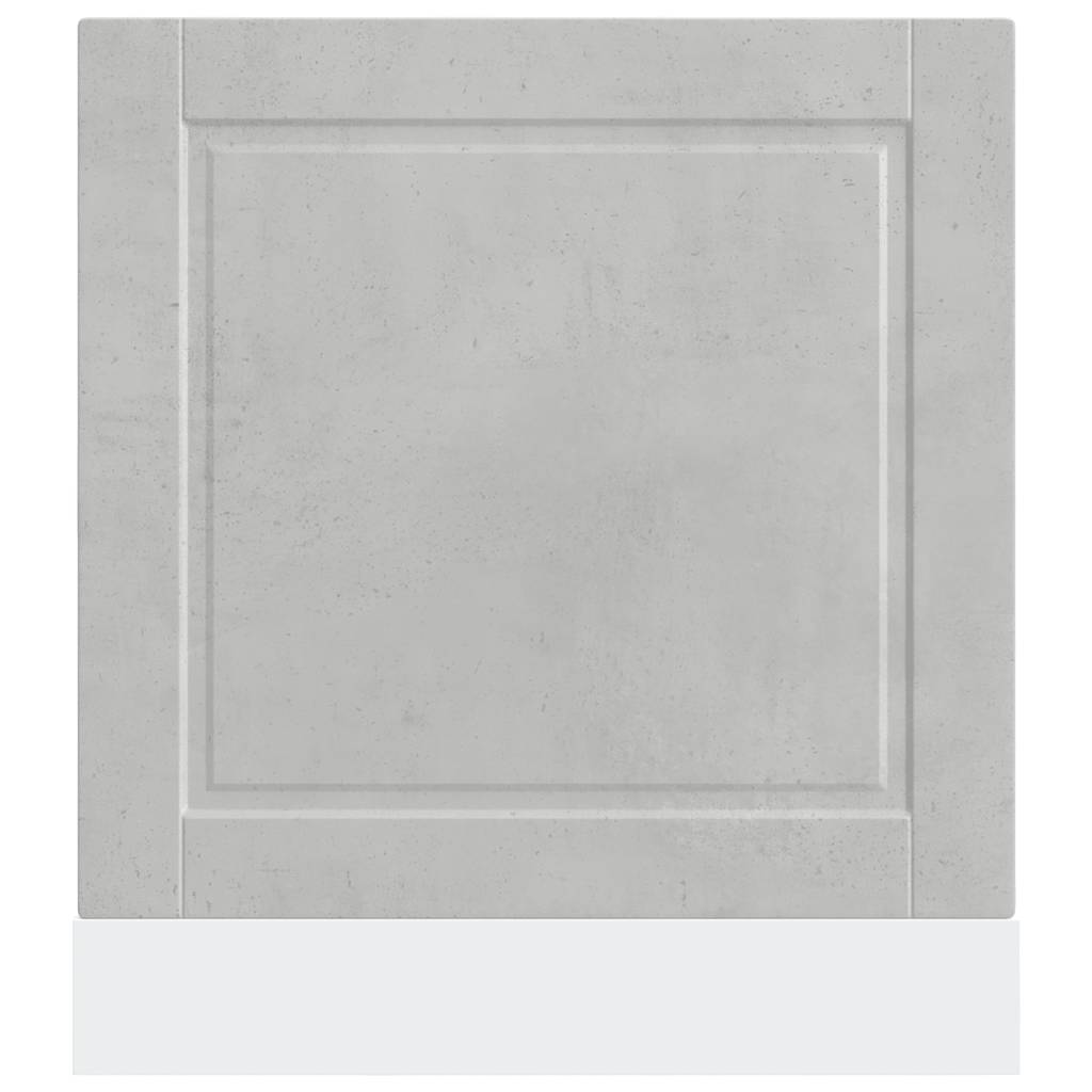 Painel máquina lavar louça porto betão cinzento 60x1,5x57 cm