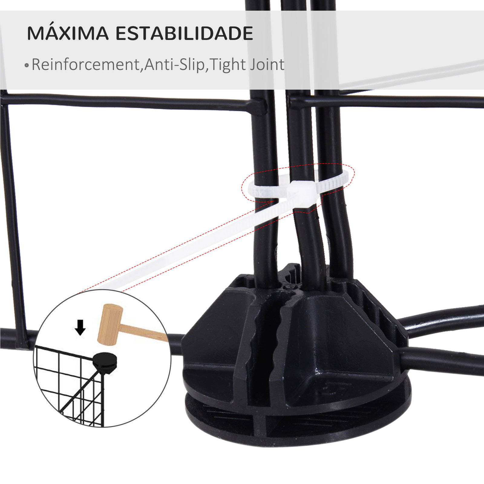 Recinto de metal para pequenos animais de estimação com 12 painéis desmontável DIY 106x73x36 cm preto