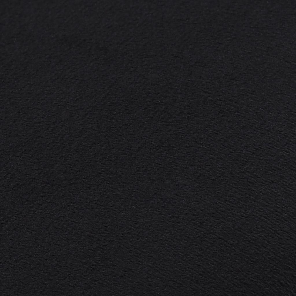 Banco 28 x 36 cm veludo preto e dourado
