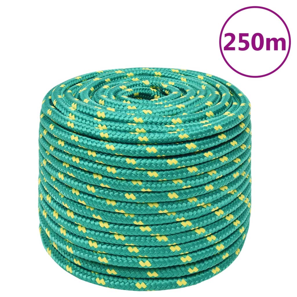 Corda de barco 14 mm 250 m polipropileno verde