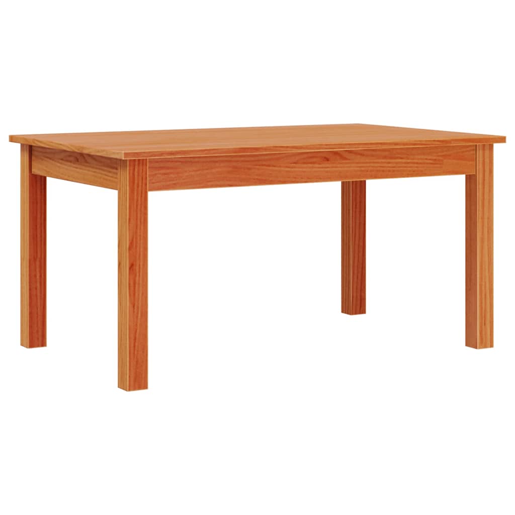 Mesa de centro 80x50x40 cm madeira pinho maciça castanho cera