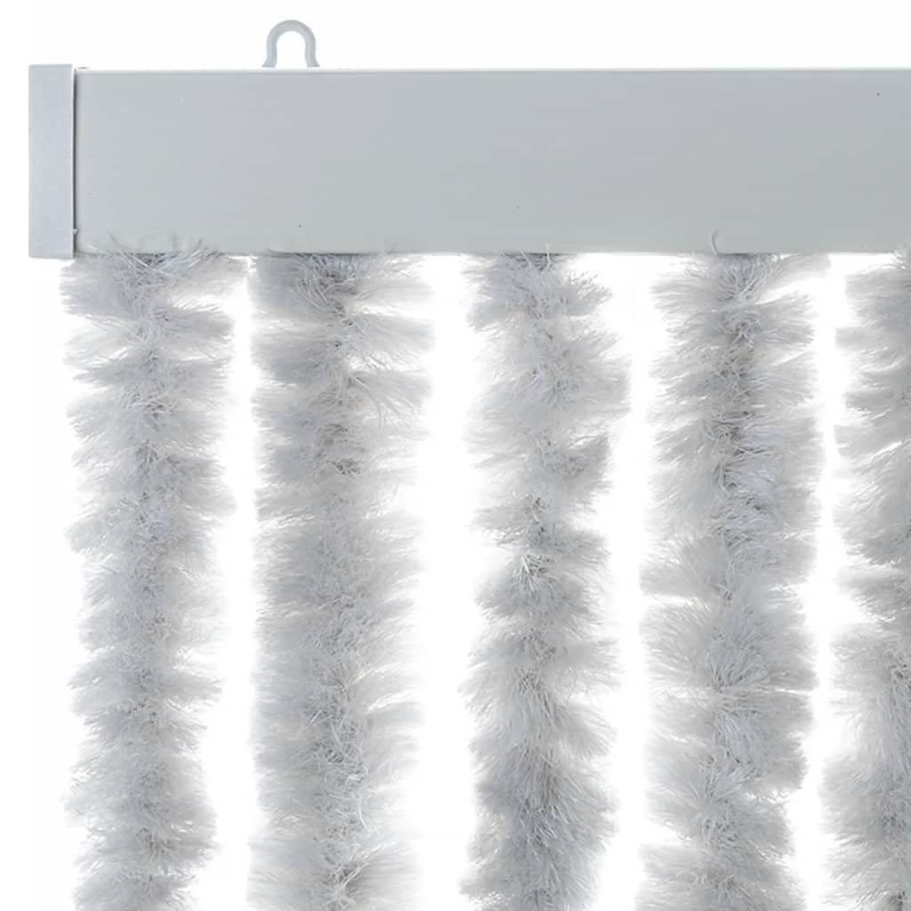 Cortina anti-insetos 90x220 cm chenille cinzento