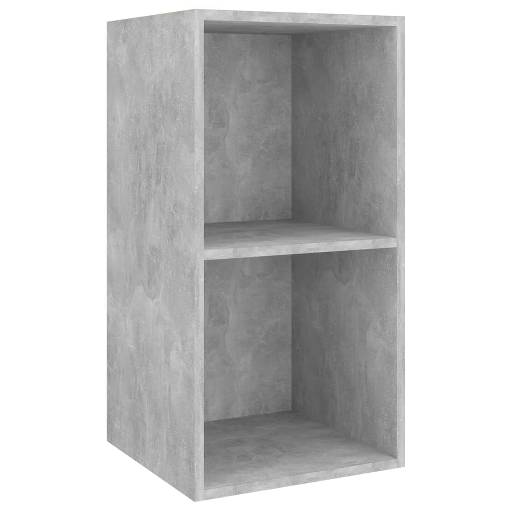 3 Pcs conjunto de móveis de TV contraplacado cinzento cimento