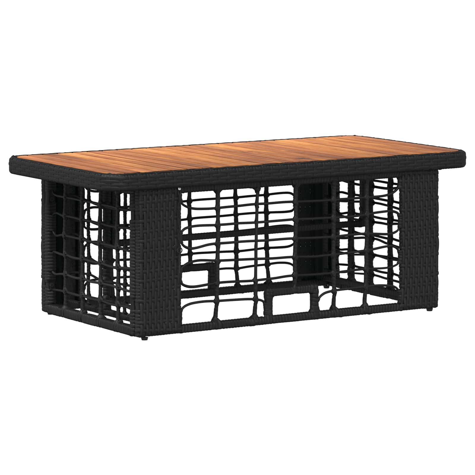 Conjunto de jantar para jardim 4 unid. preto e cinza