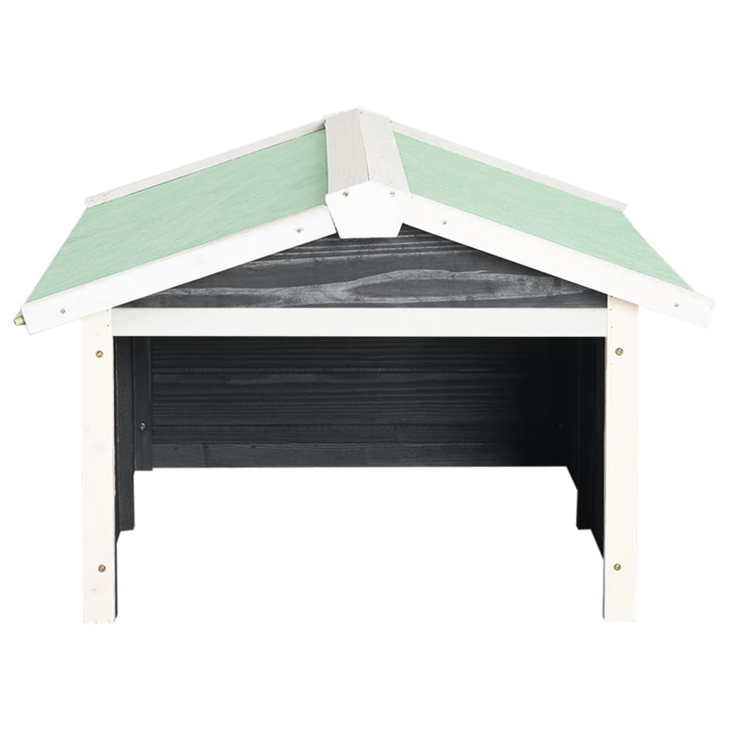 Abrigo p/ cortador de relva 72x87x50 cm abeto cinzento e branco