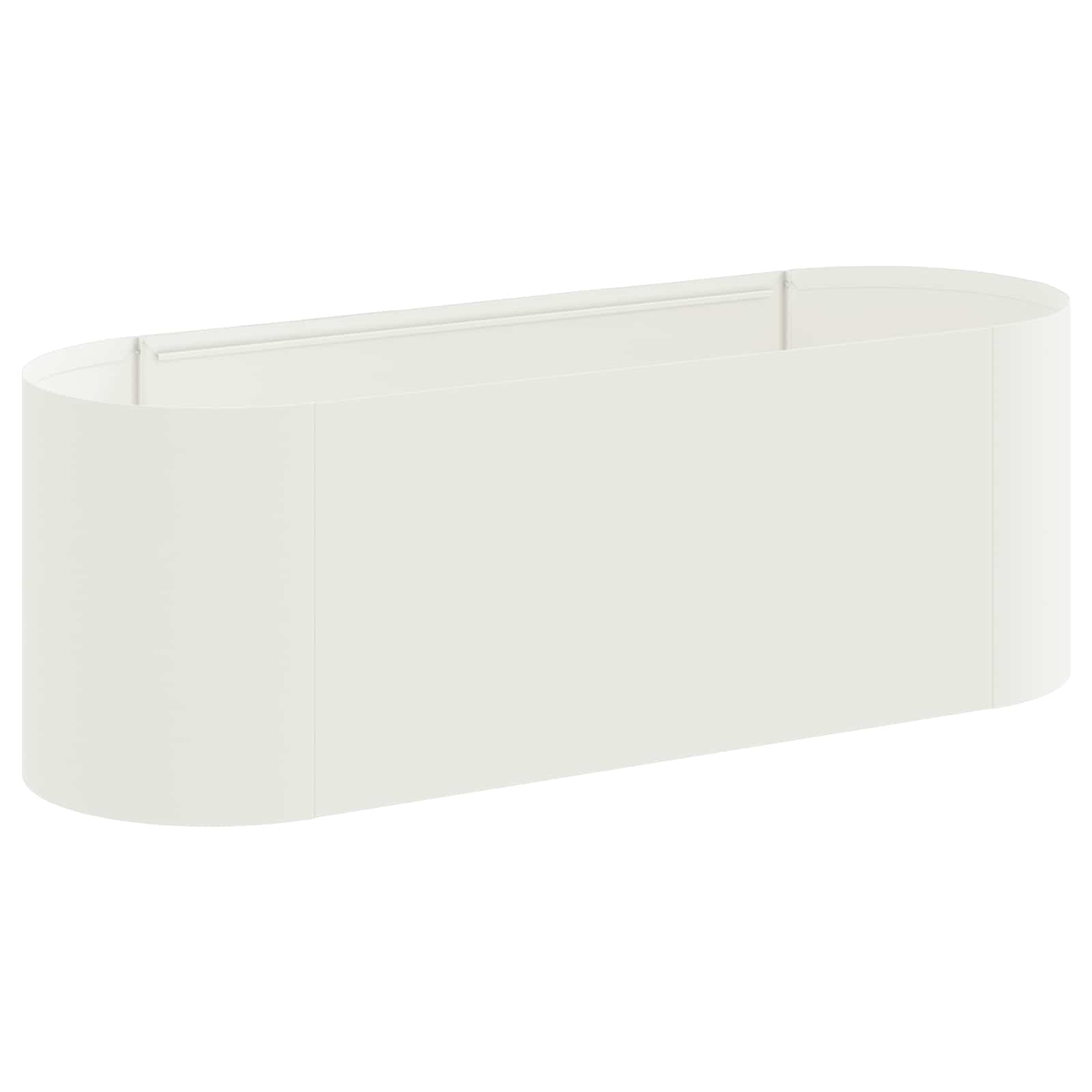 Cama de jardim elevada branco 120 x 40 x 40 cm
