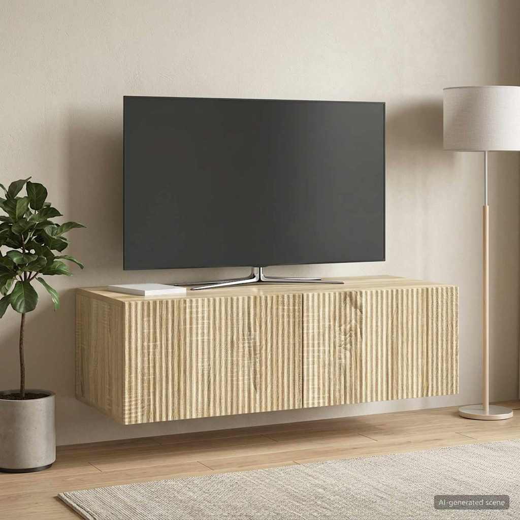 Gabinete de TV de parede carvalho sonoma 98 x 41 x 30 cm