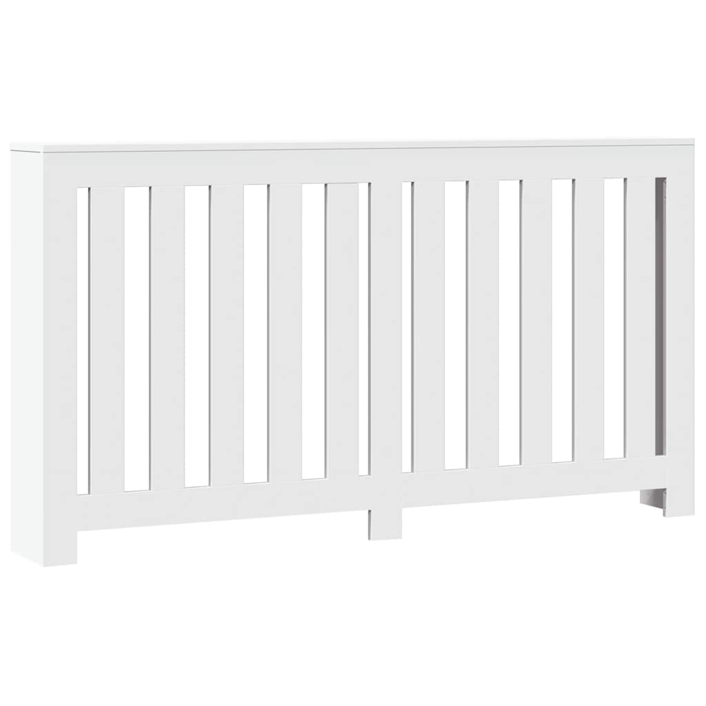 Cobertura de radiador 149x20x82 cm derivados de madeira branco
