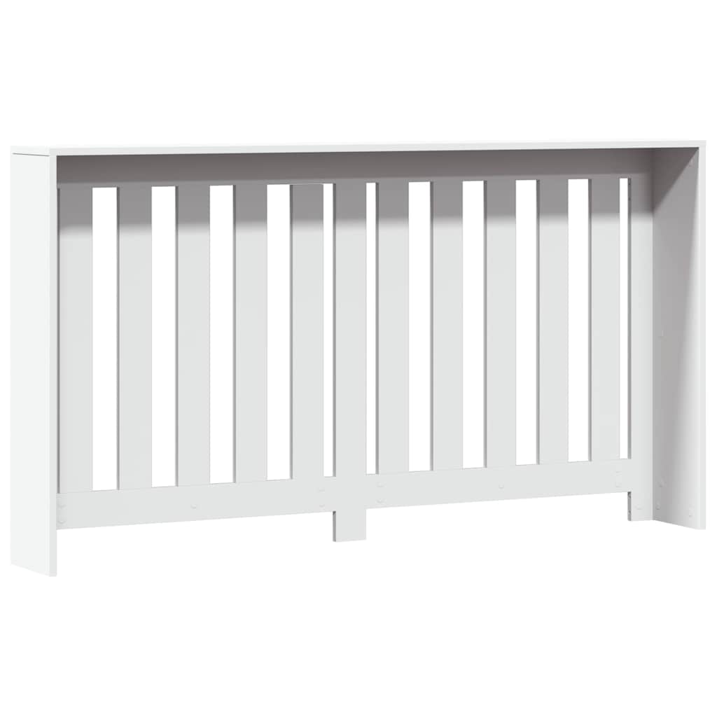 Cobertura de radiador 149x20x82 cm derivados de madeira branco