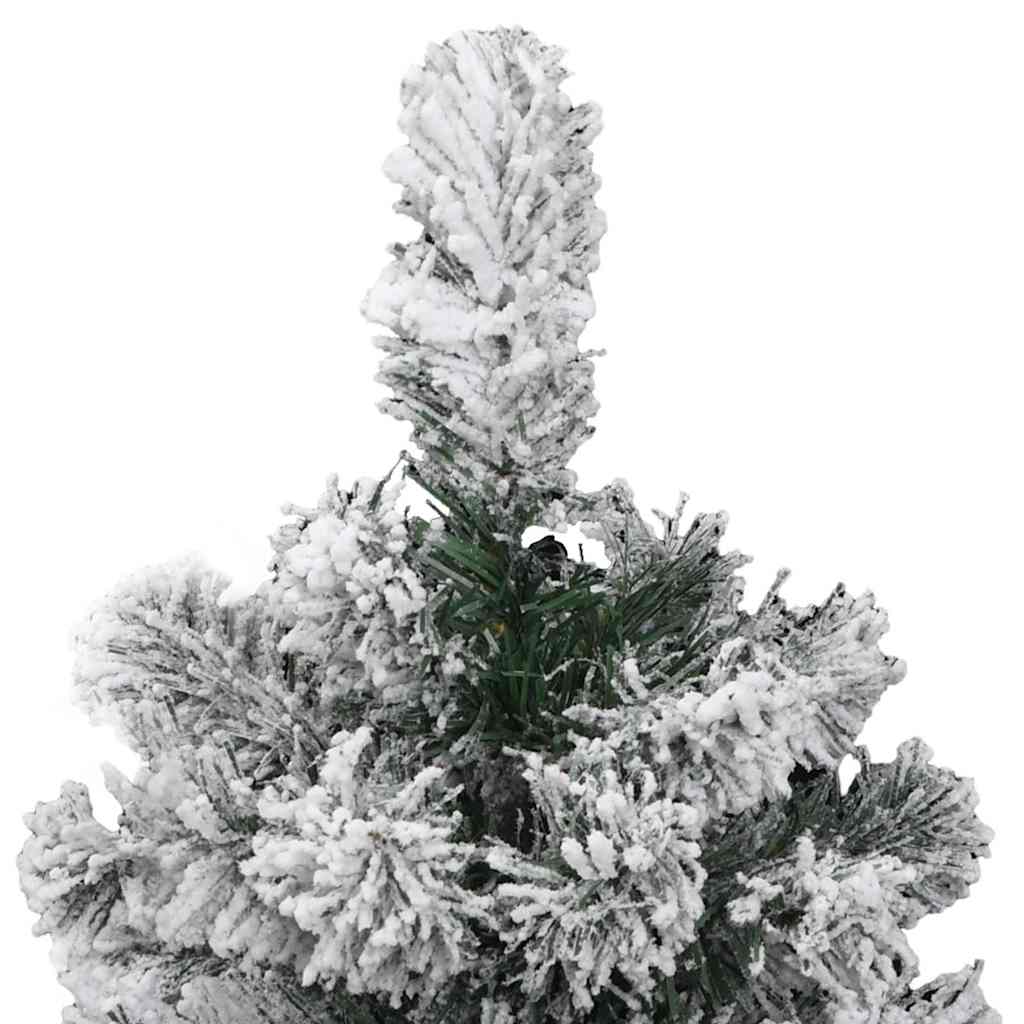 Árvore de natal artificial articulada c/ flocos de neve 150 cm