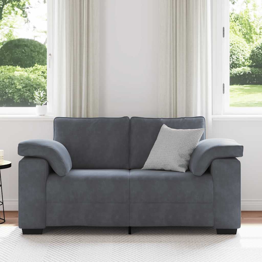 Sofá-luvas 160x77x82 cm veludo cinzento-escuro