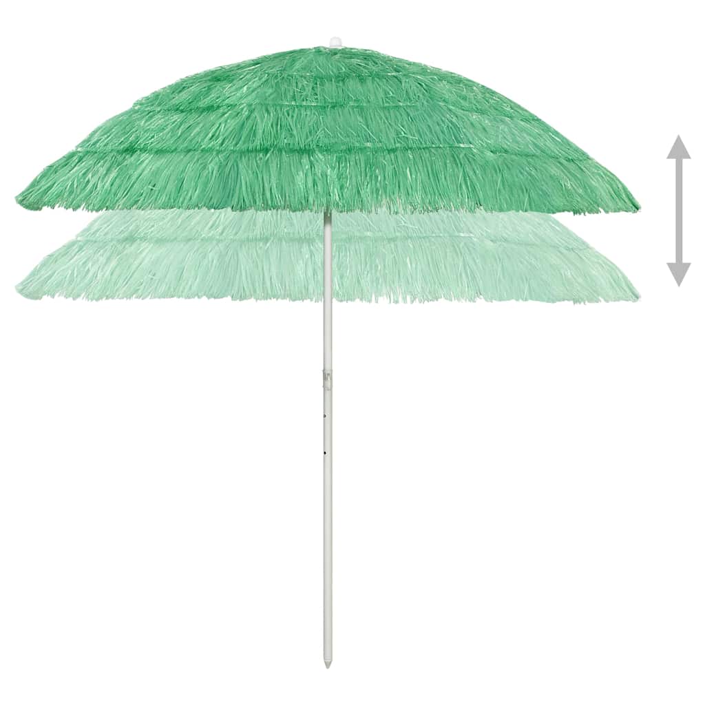 Guarda-sol de praia hawaii 240 cm verde