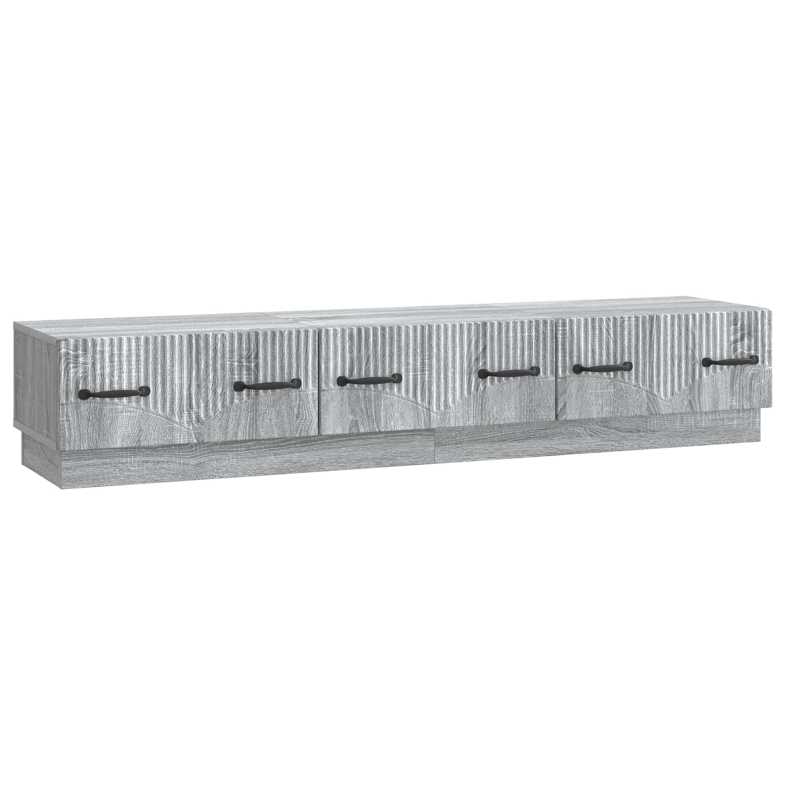 Gabinete para TV com gaveta sonoma cinzento 147 x 34,5 x 27 cm