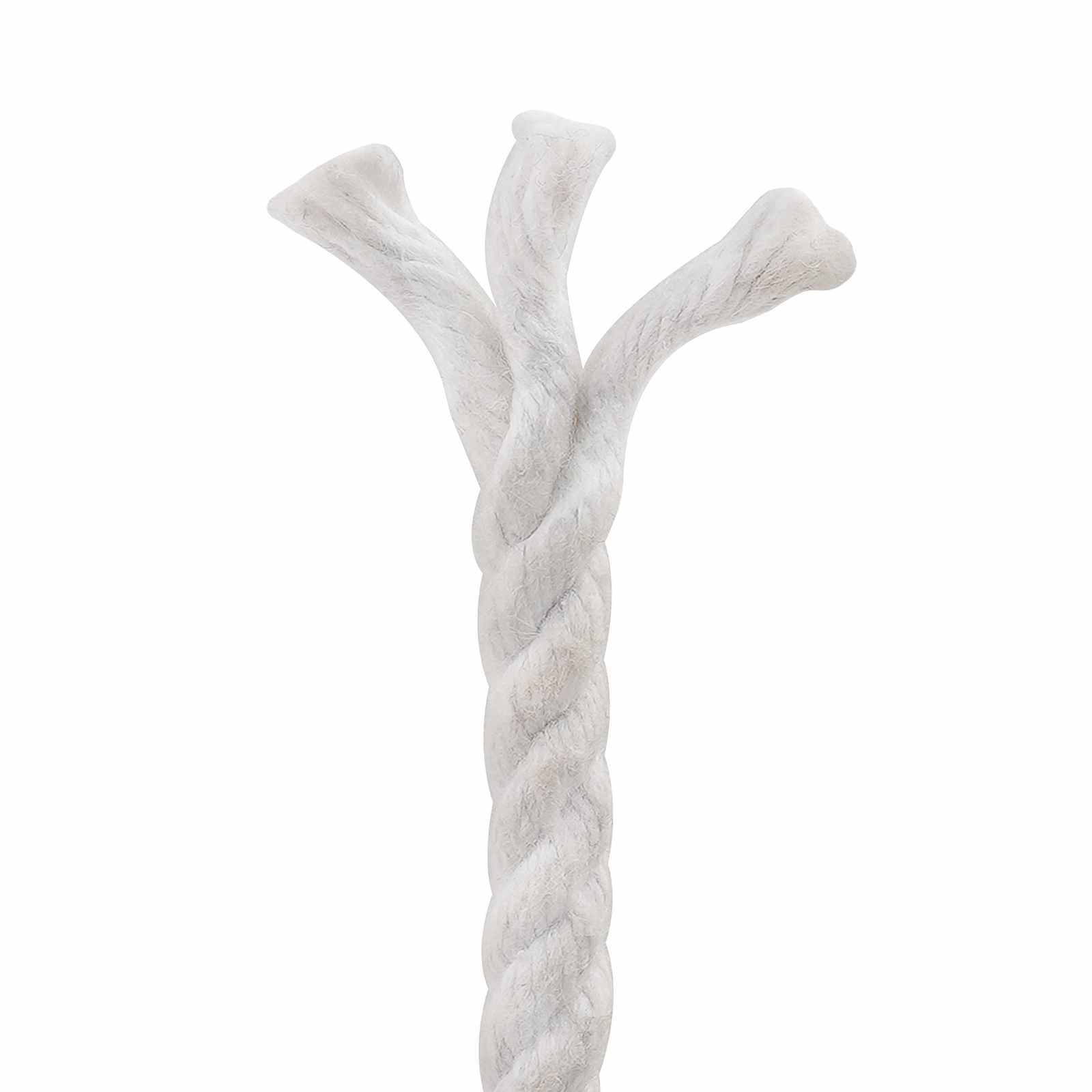 Corda de algodão 6 mm 50 m branco 100% algodão