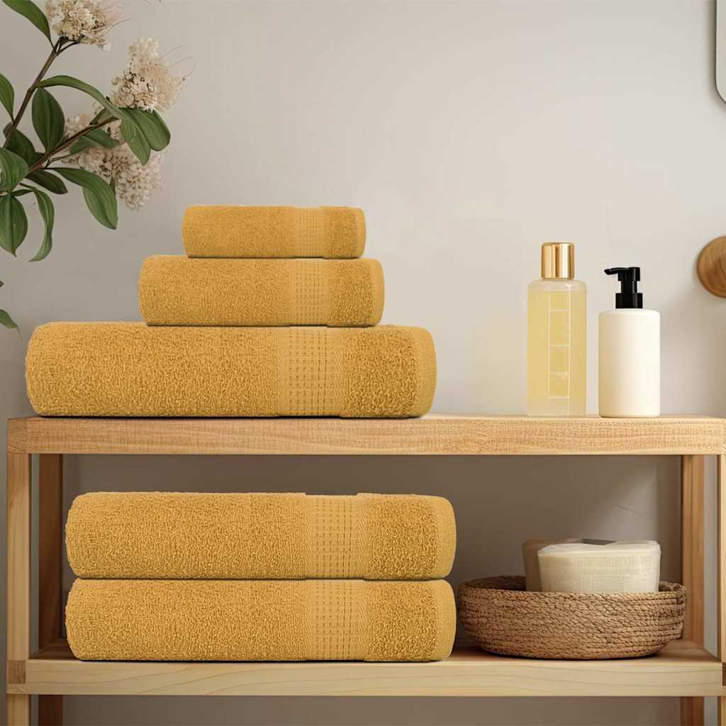 Toalhas de mãos frogn 10 pcs 50x100 cm 360 g/m² ouro