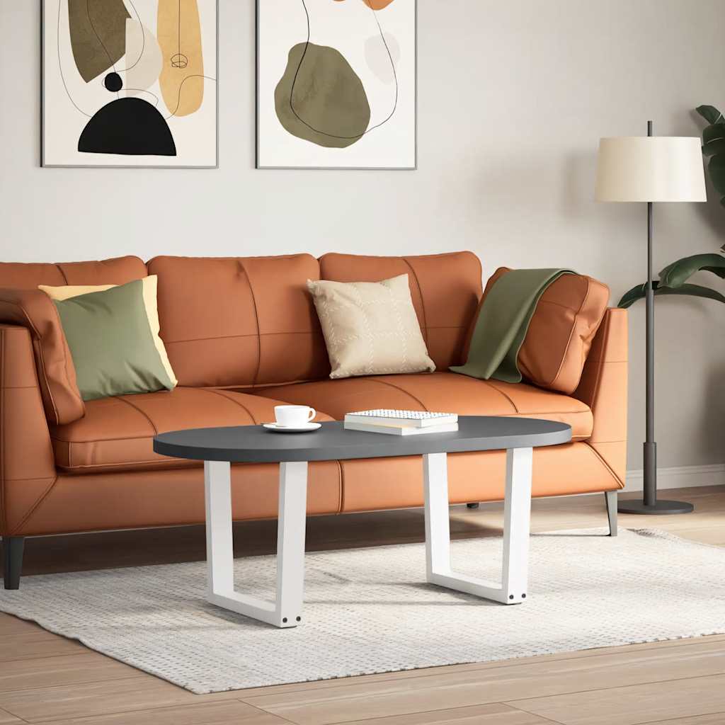 Pés para mesa de centro em v, 2 peças, branco, 50x (42-43,3) cm, aço