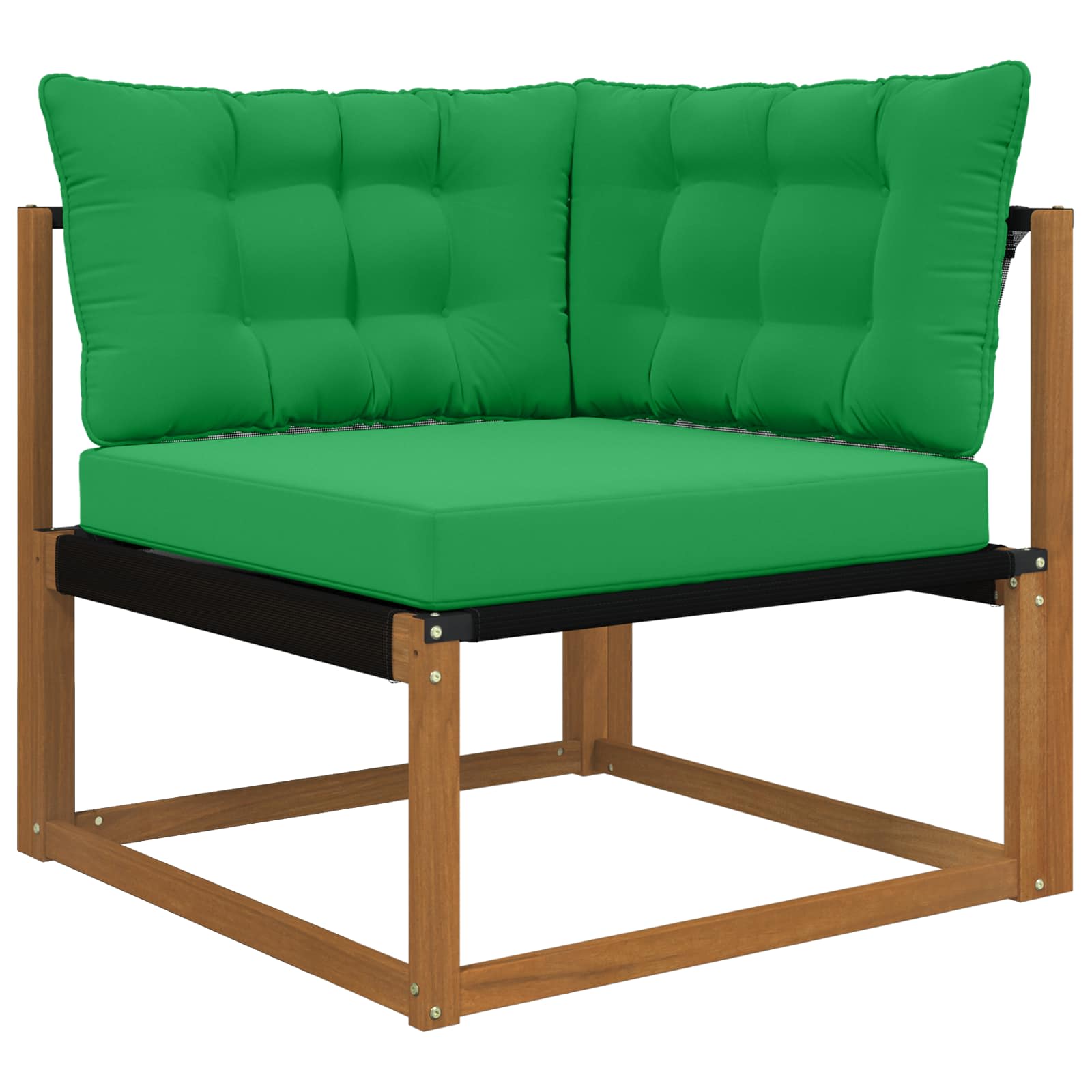 Almofada para sofá externo poliéster verde 80 x 43 x 10 cm