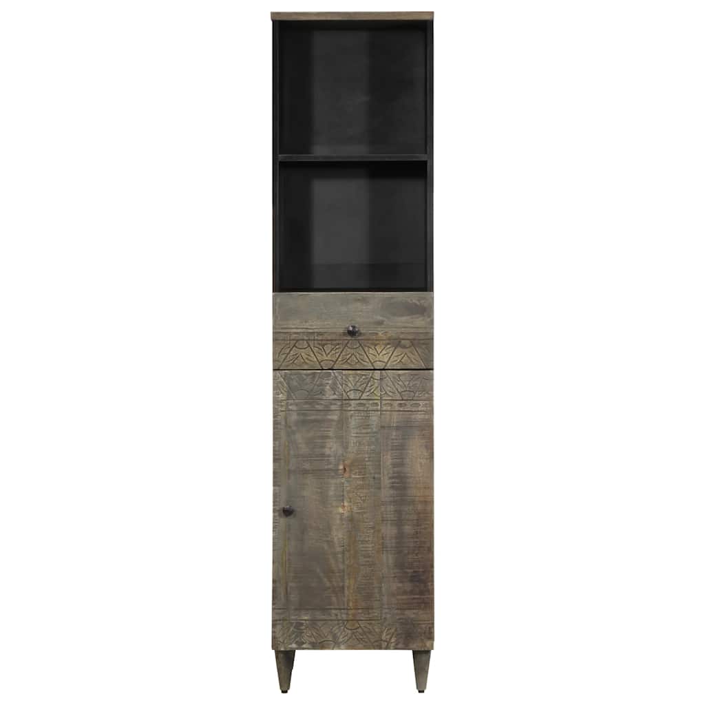 Armário de casa de banho 38x33x160 cm mangueira maciça