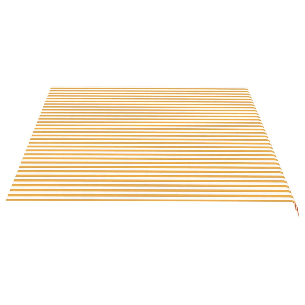 Tecido de substituição para toldo amarelo e branco 500x350 cm poliéster